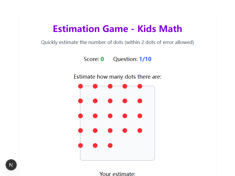 Quantity Estimation